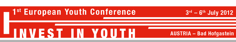 1st European Youth Conference: Invest In Youth