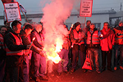Protest der KBA-Beschftigten am 24.1.2014