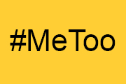 #MeToo auf gelbem Hintergrund