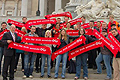 Gewerkschaftsjugend vor Parlament